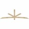 Ekena Millwork Alberta Rough Sawn Timber Gable Bracket, Douglas Fir, 96"W x 32"H x 2"D x 4"F, 8/12 Pitch GBW096X32X0204ALB00RDF - alternate 1